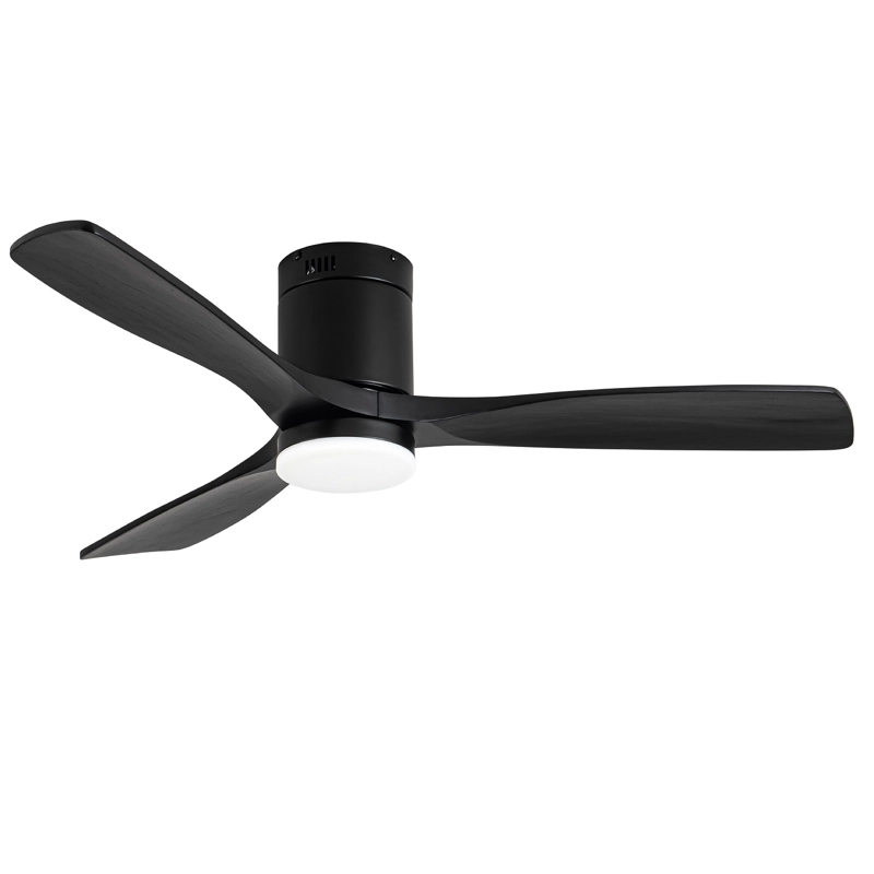 VENTILADOR DE TERRAZA ANWO VENTO ILLUMINATO DE MADERA NEGRO
