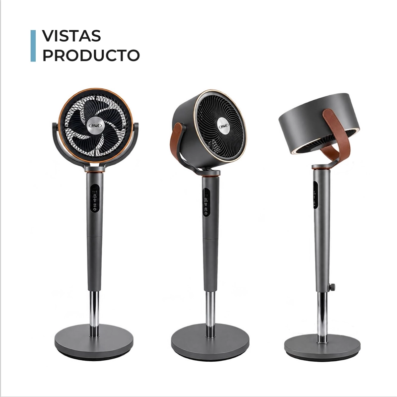 VENTILADOR PEDESTAL ANWO 3D FLOW BRIZO FX-DC18R OSCILACION 360°   - 3
