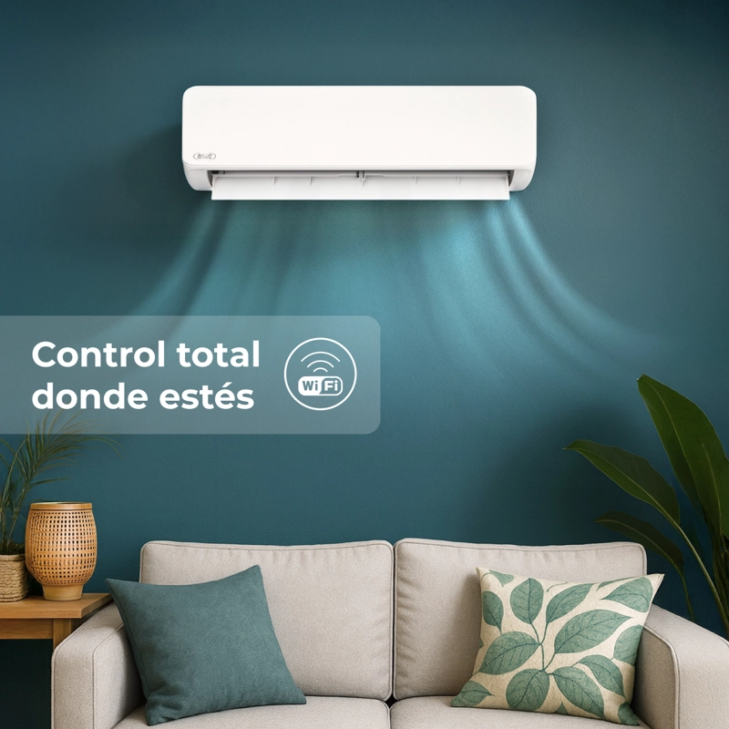 AIRE ACONDICIONADO SPLIT ANWO INVERTER ECOFLOW 24000BTU C/WF - 6