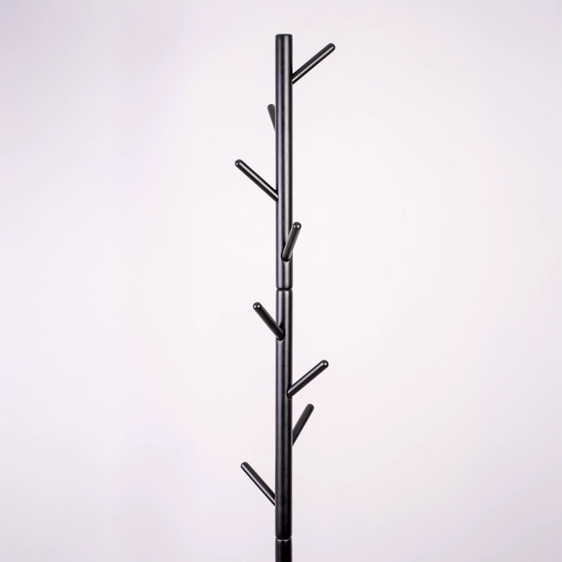 PERCHERO COLGADOR DE MADERA HAYA COLOR NEGRO - 2