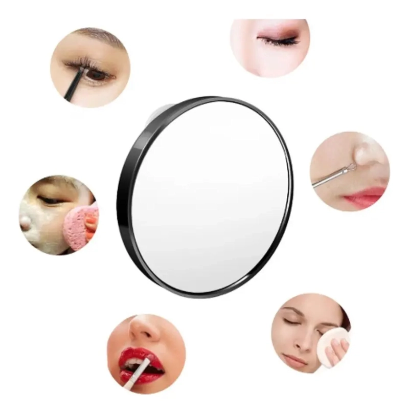 ESPEJO CON AUMENTO PORTATIL PARA ROSTRO MAQUILLAJE - 6