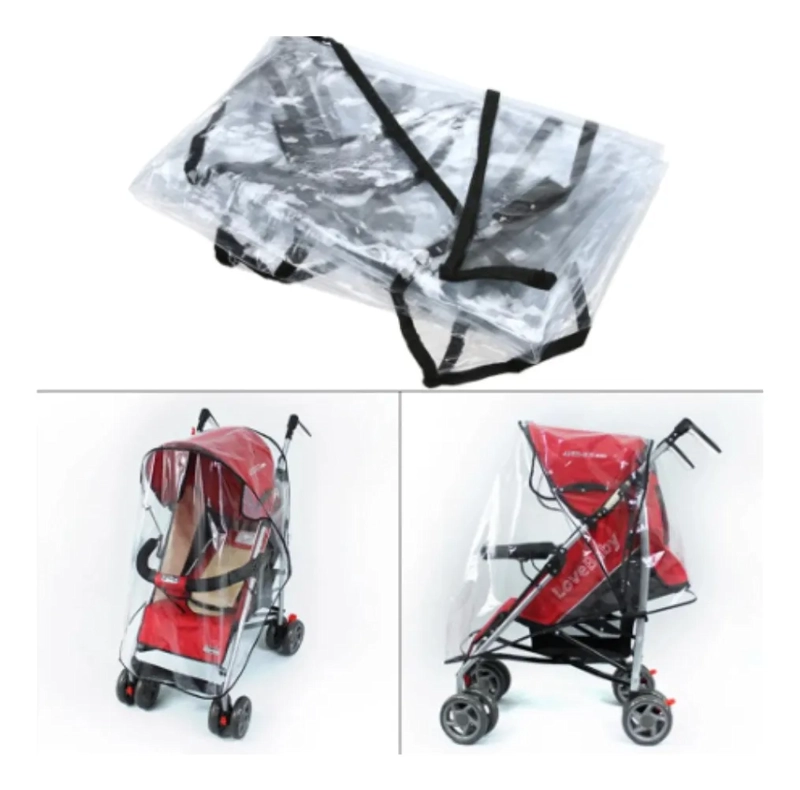 CUBRE COCHE PROTECTOR IMPERMEABLE BEBES LLUVIA VIENTO POLVO - 2