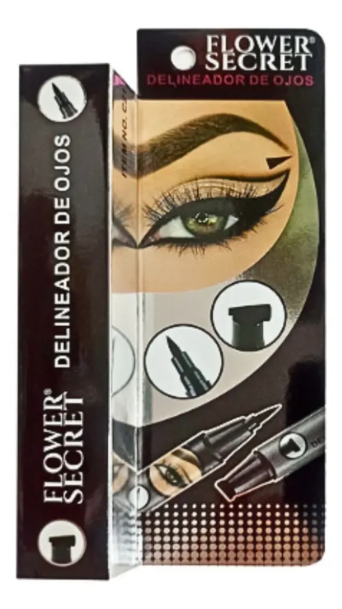 DELINEADOR LIQUIDO NEGRO PUNTA PLUMON FLOWER SECRET - 2
