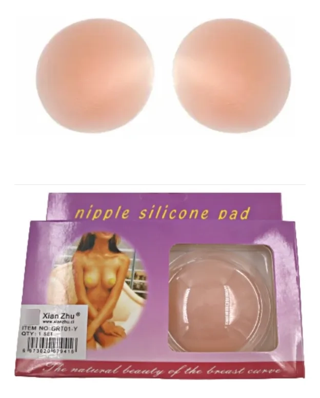 CUBRE PEZON SILICONA REUTILIZABLE ADHESIVO INVISIBLE - 4