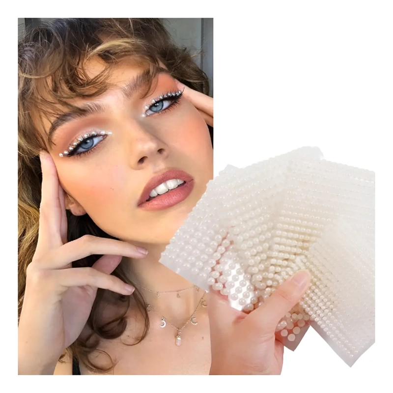 PACK 3 STICKERS STRASS PEGATINA ADHESIVAS PERLAS FACIALES - 1