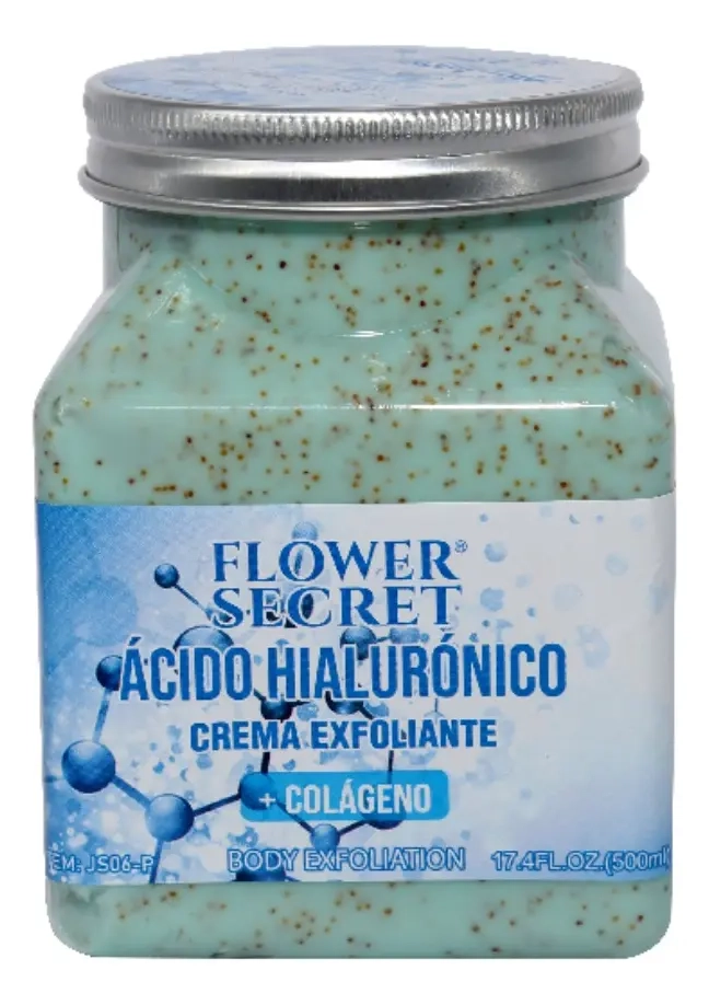 EXFOLIANTE CORPORAL Y FACIAL ACIDO HIALURONICO + COLAGENO 500 GRS + GUANTE MASAJEADOR - 2