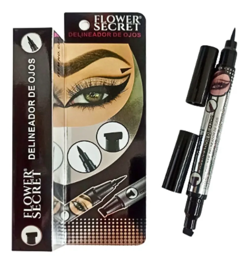 DELINEADOR LIQUIDO OJOS + SET MOLDES DELINEADO CAT - 2
