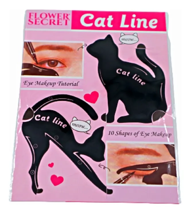 DELINEADOR LIQUIDO OJOS + SET MOLDES DELINEADO CAT - 3