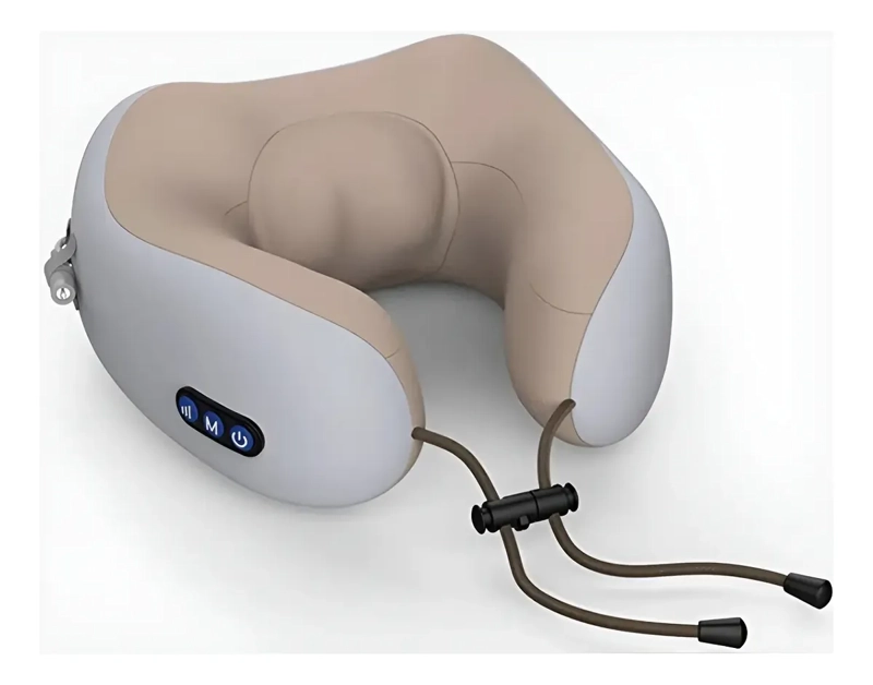 ALMOHADA COJIN MASAJEADOR CUELLO CERVICAL PORTATIL RELAJANTE - 1