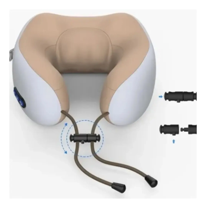 ALMOHADA COJIN MASAJEADOR CUELLO CERVICAL PORTATIL RELAJANTE - 2