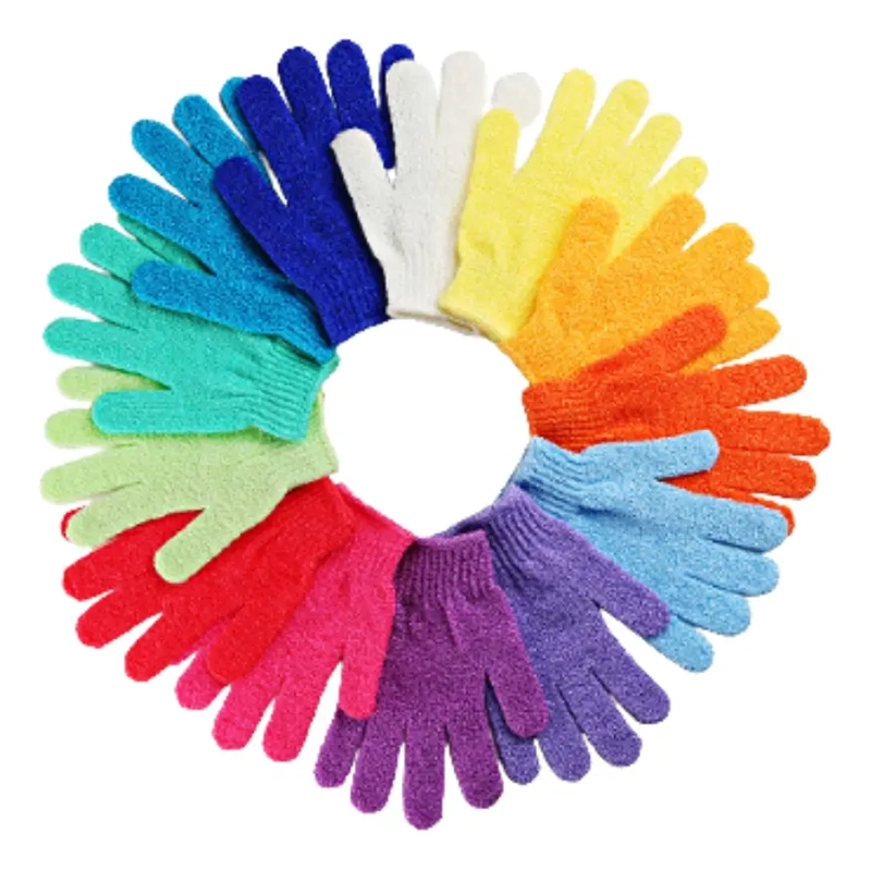 PACK 2 GUANTES EXFOLIANTES CORPORAL FACIAL MASAJEADOR - 1