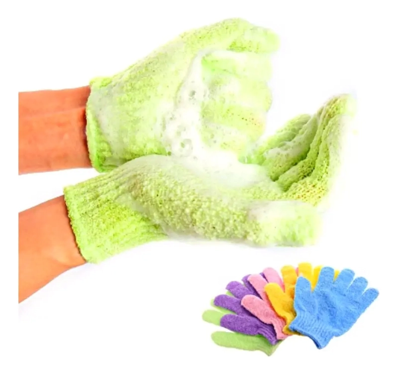 PACK 2 GUANTES EXFOLIANTES CORPORAL FACIAL MASAJEADOR - 3