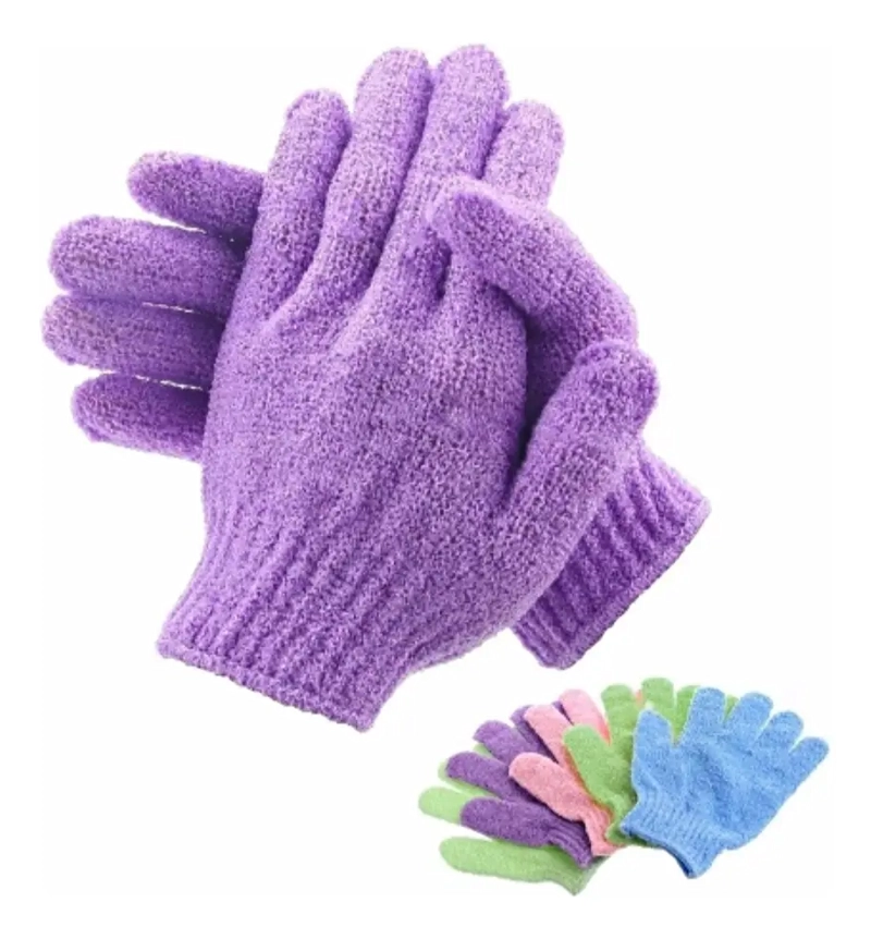 PACK 2 GUANTES EXFOLIANTES CORPORAL FACIAL MASAJEADOR - 4