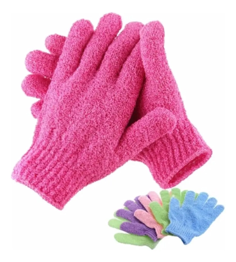 PACK 2 GUANTES EXFOLIANTES CORPORAL FACIAL MASAJEADOR - 5