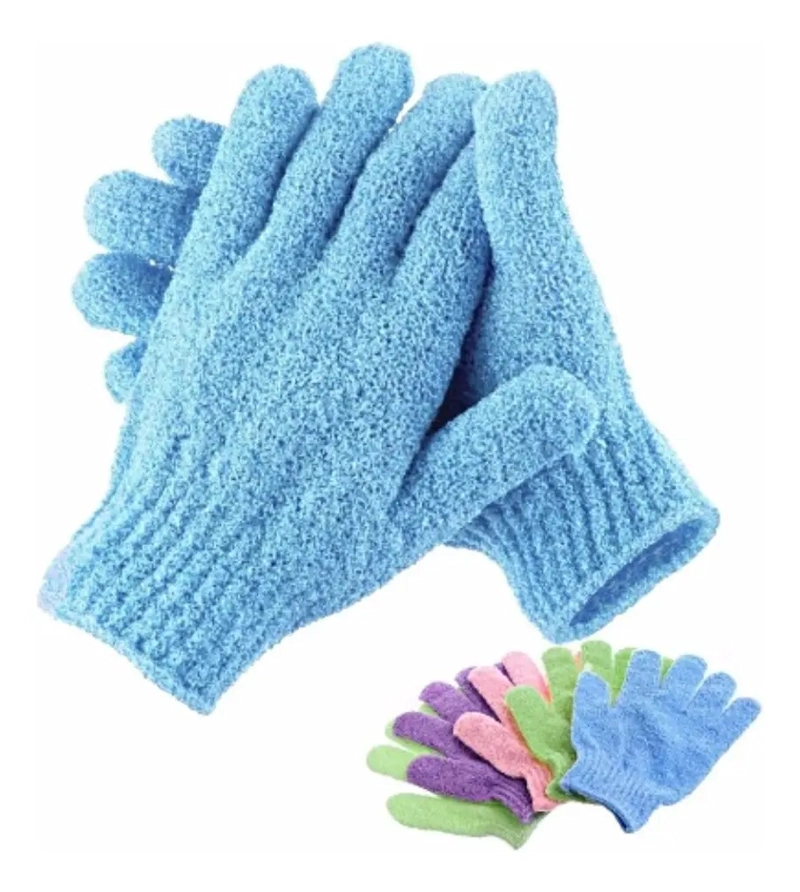 PACK 2 GUANTES EXFOLIANTES CORPORAL FACIAL MASAJEADOR - 6