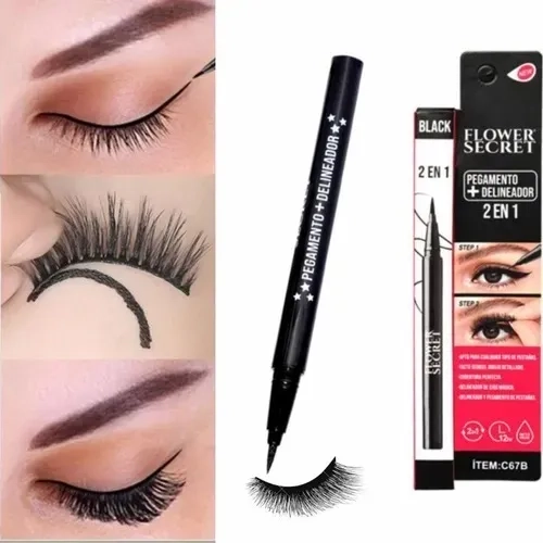 DELINEADOR DE OJOS MAGICO CON PEGAMENTO PESTAÑAS POSTIZAS - 2