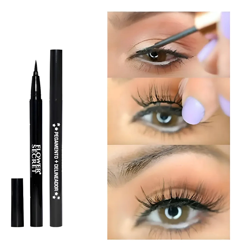 DELINEADOR DE OJOS MAGICO CON PEGAMENTO PESTAÑAS POSTIZAS - 3