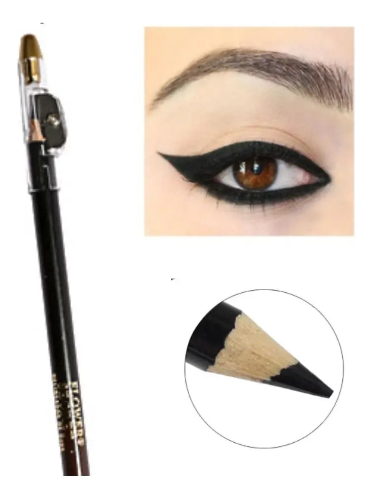 LAPIZ DELINEADOR PARA CEJAS OJOS 2 TONOS EN 1 CAFE /NEGRO - 3