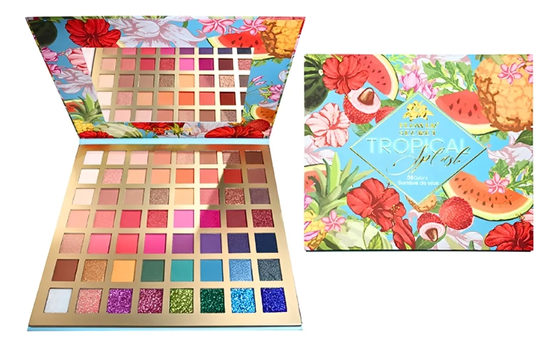 PALETA DE SOMBRAS 56 COLORES TROPICAL FLOWER SECRET - 4