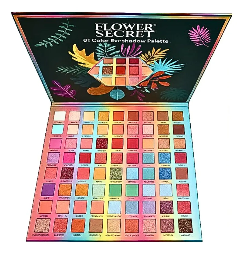 PALETA DE SOMBRAS 80 COLORES BUTTERFLY FLOWER SECRET - 2