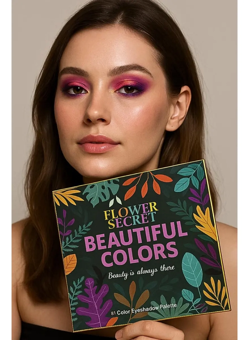 PALETA DE SOMBRAS 80 COLORES BUTTERFLY FLOWER SECRET - 3
