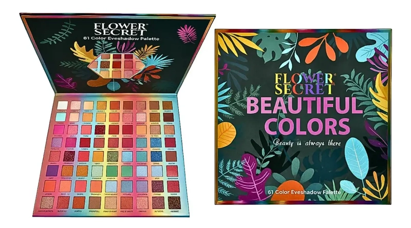 PALETA DE SOMBRAS 80 COLORES BUTTERFLY FLOWER SECRET - 4