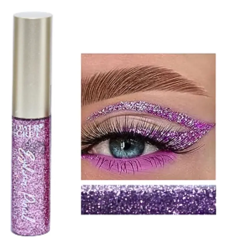 PACK 6 DELINEADORES GLITTER COLORES FLOWER SECRET - 2