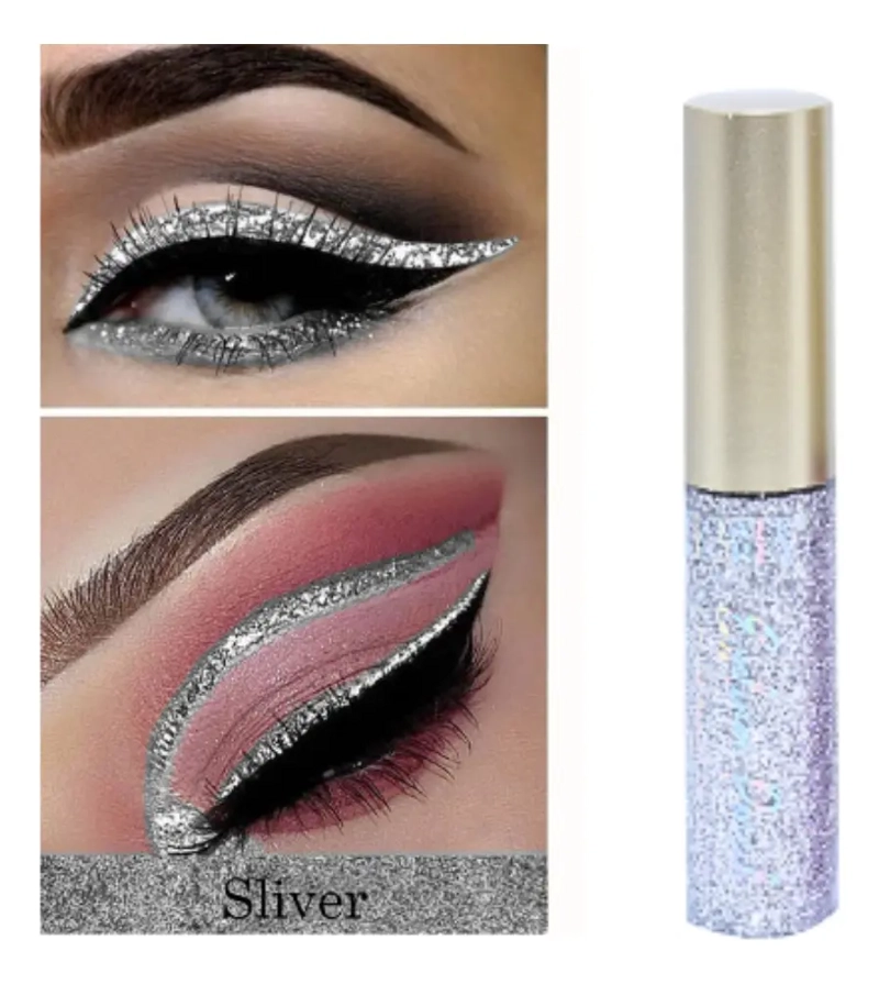 PACK 6 DELINEADORES GLITTER COLORES FLOWER SECRET - 5