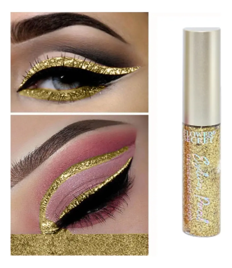 PACK 6 DELINEADORES GLITTER COLORES FLOWER SECRET - 6