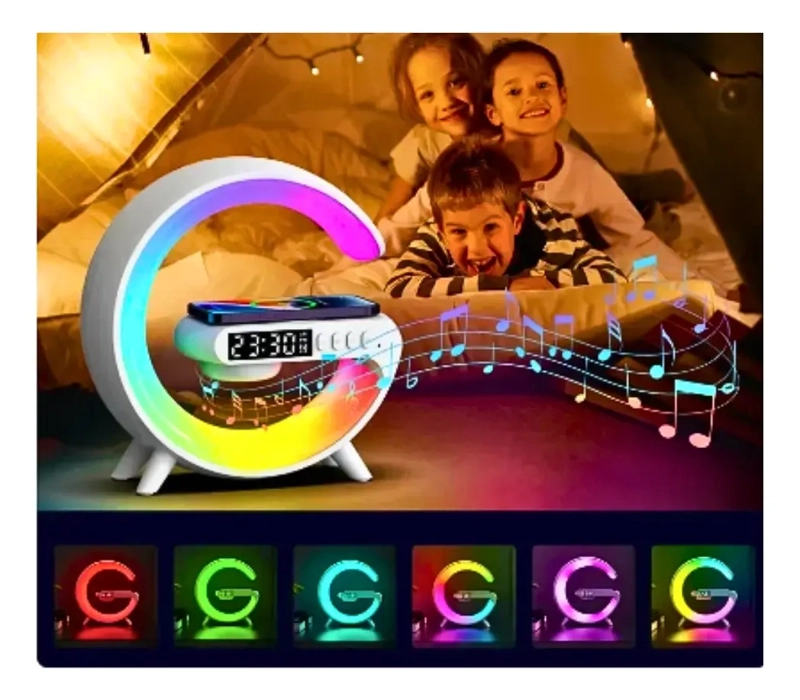 LAMPARA PARLANTE INTELIGENTE LUZ LED MULTICOLOR BLUETOOTH - 6