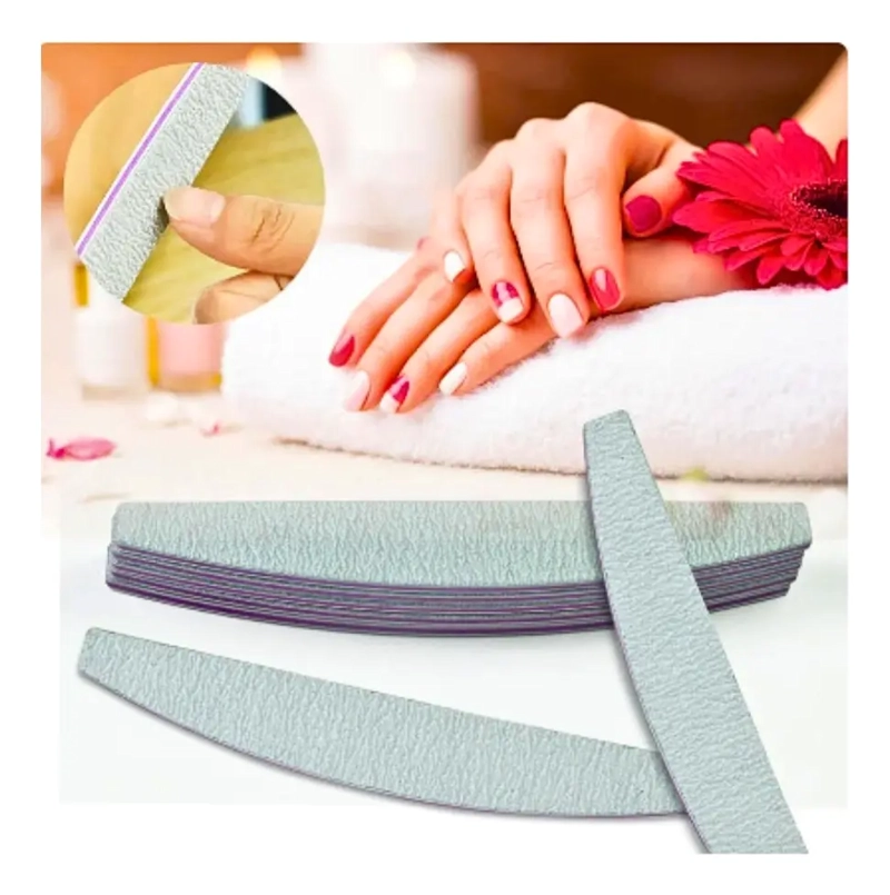 PACK 3 LIMAS 100/220 UÑAS MANICURE PEDICURE - 2