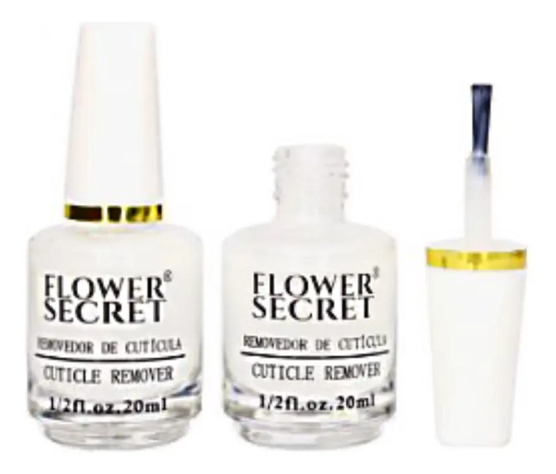 REMOVEDOR CUTICULAS FLOWER SECRET LIQUIDO + ACEITE NUTRITIVO - 2