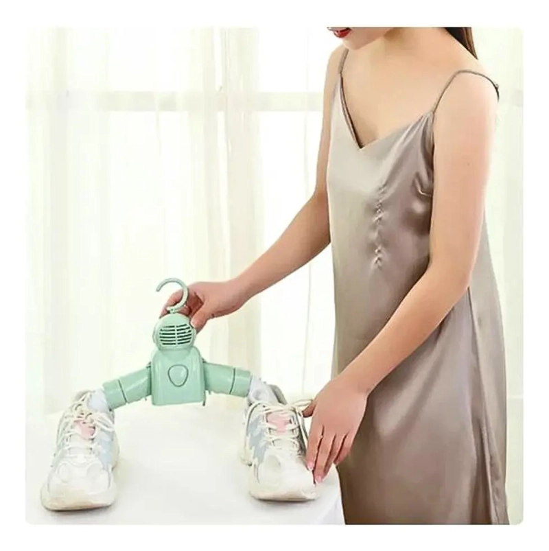 PERCHA COLGADOR SECADOR DE ROPA Y ZAPATOS PORTATIL - 3
