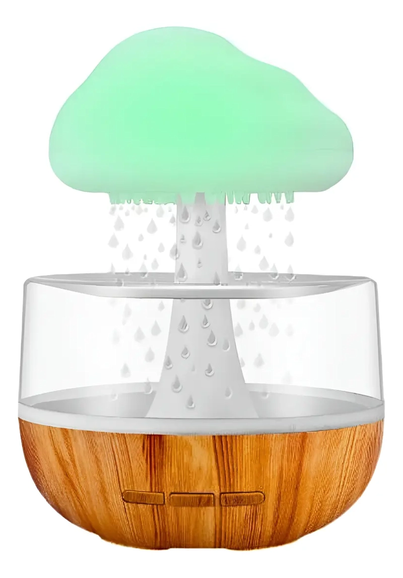 DIFUSOR DE AROMA HUMIDIFICADOR NUBE EFECTO LLUVIA MULTICOLOR - 1