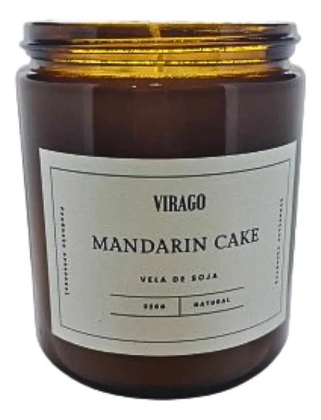 VELA DE SOYA AROMATICA GOLD VIRAGO MANDARIN CAKE 100GR - 1