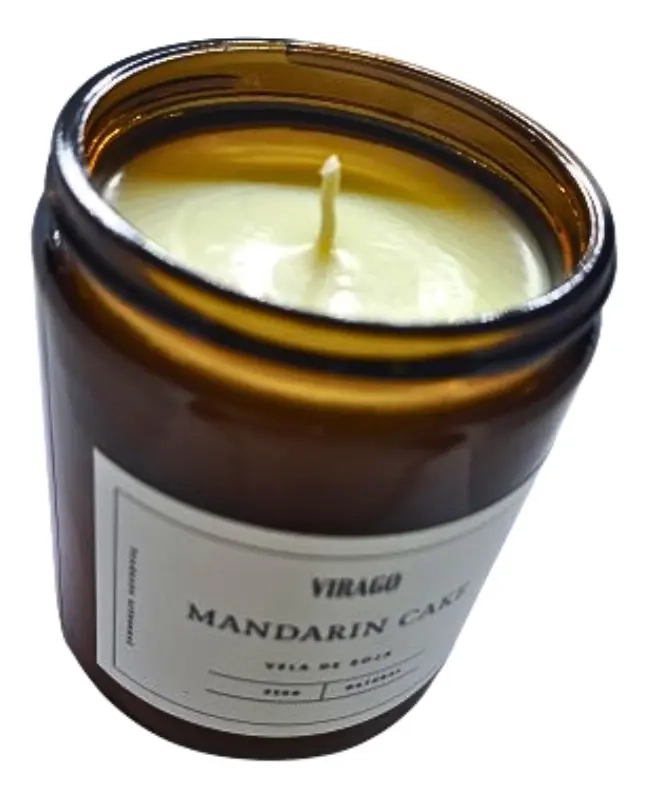 VELA DE SOYA AROMATICA GOLD VIRAGO MANDARIN CAKE 100GR - 3