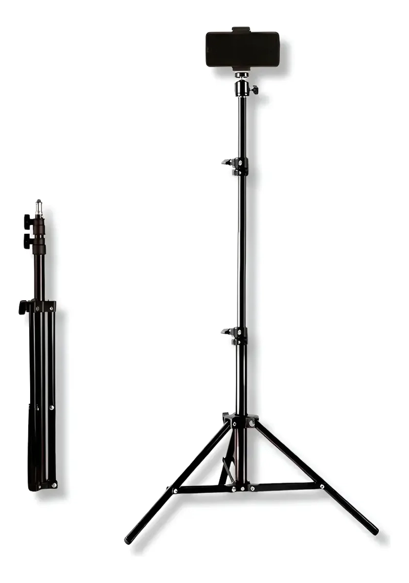 SOPORTE TRIPODE PARA CELULAR RETRACTIL 2.1 MTS VIDEOS FOTOS - 1