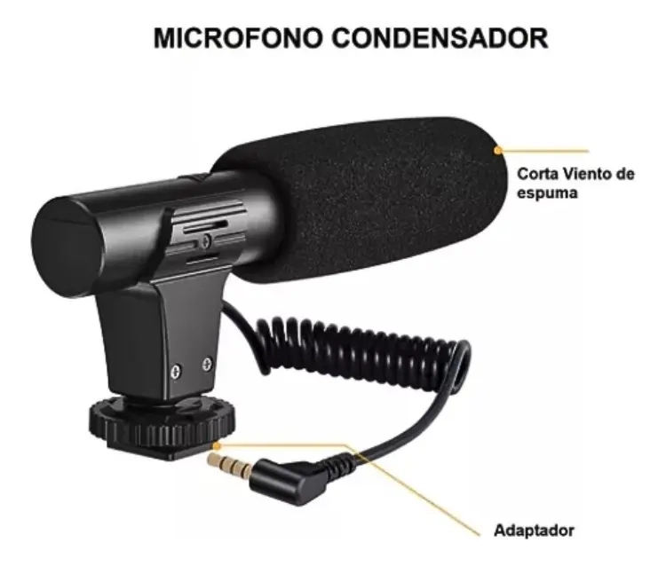 SOPORTE PARA CELULAR FOTOS VIDEOS TRIPODE MICROFONO LUZ LED - 9