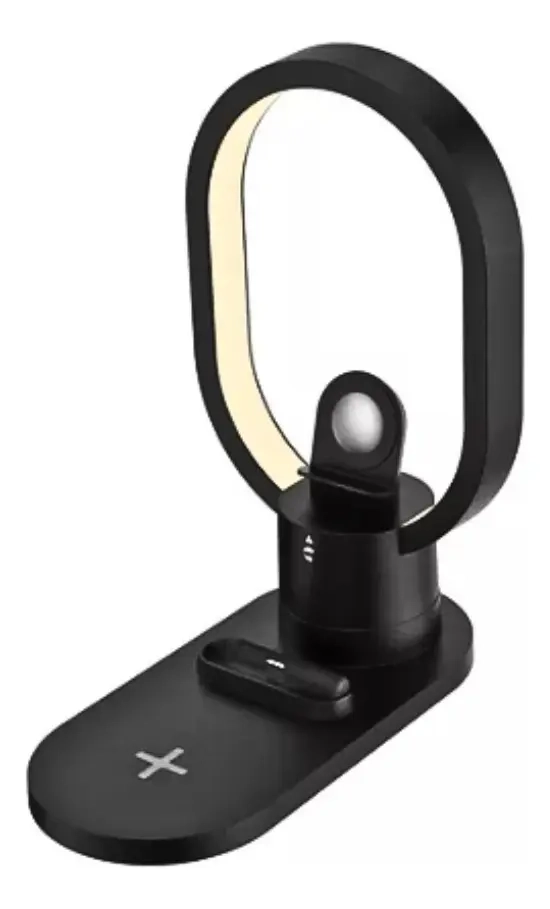 CARGADOR INALAMBRICO CELULAR AIRPODS SMART WATCH CON LUZ LED - 2