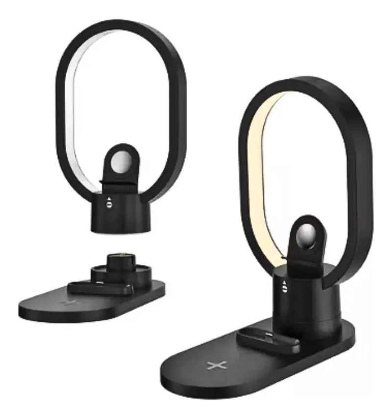CARGADOR INALAMBRICO CELULAR AIRPODS SMART WATCH CON LUZ LED - 4