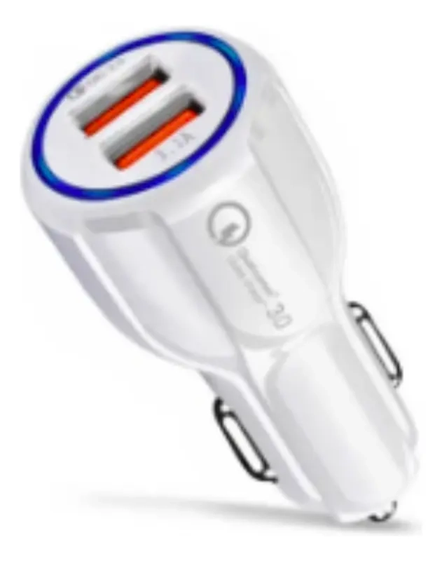 CARGADOR ADAPTADOR AUTO PARA CELULAR DOBLE USB + CABLE USB-C - 2