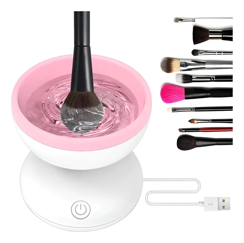 LIMPIADOR ELE CTRICO BROCHAS DE MAQUILLAJE GIRATORIO USB - 1