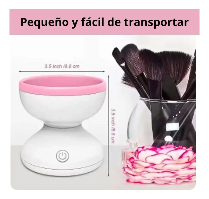 LIMPIADOR ELE CTRICO BROCHAS DE MAQUILLAJE GIRATORIO USB - 2
