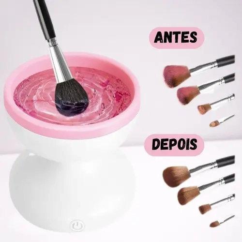 LIMPIADOR ELE CTRICO BROCHAS DE MAQUILLAJE GIRATORIO USB - 3