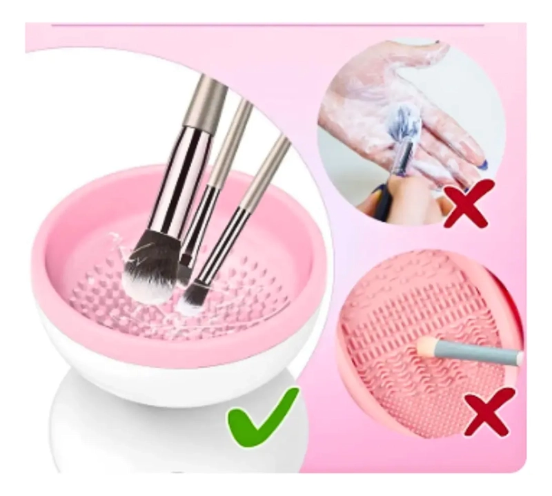 LIMPIADOR ELE CTRICO BROCHAS DE MAQUILLAJE GIRATORIO USB - 5