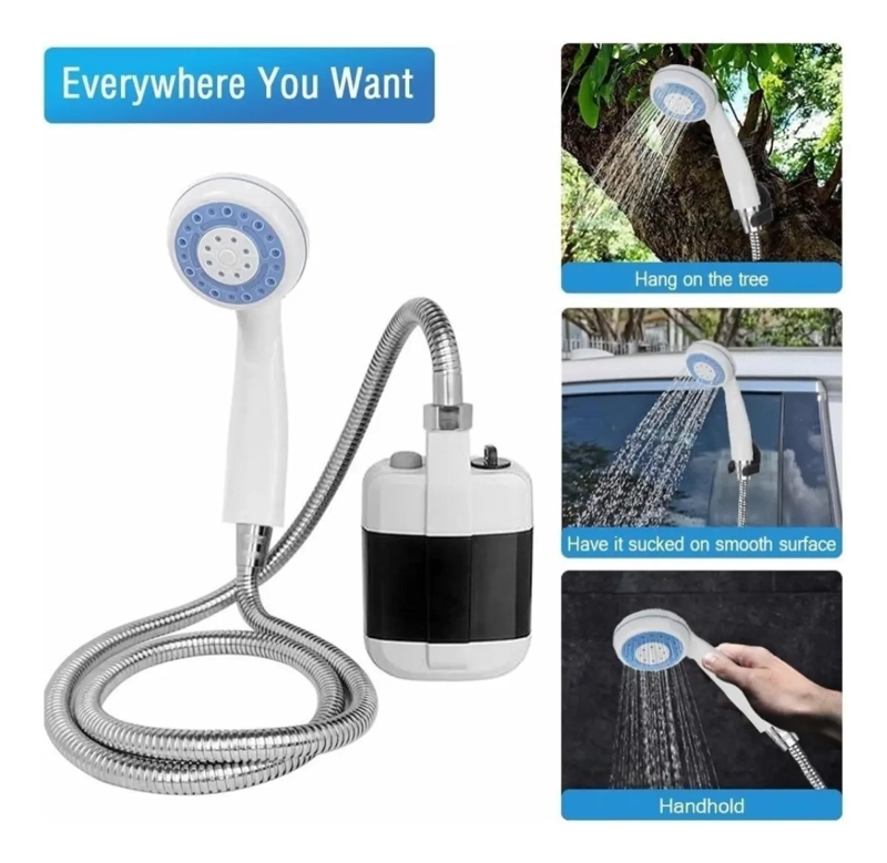DUCHA PORTATIL PARA CAMPING DUCHA RECARGABLE AL AIRE LIBRE - 3