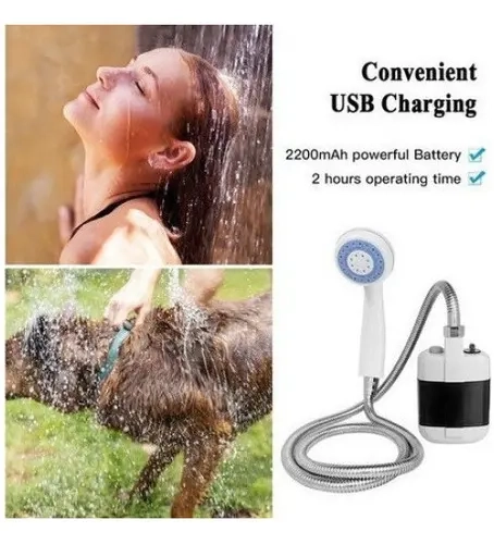 DUCHA PORTATIL PARA CAMPING DUCHA RECARGABLE AL AIRE LIBRE - 5
