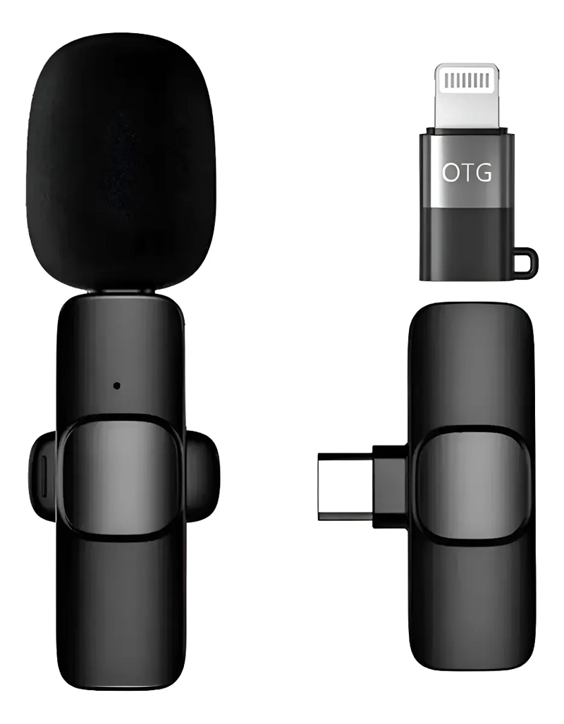 MICROFONO PORTATIL INALAMBRICO COMPATIBLE CON IOS Y ANDROID - 1