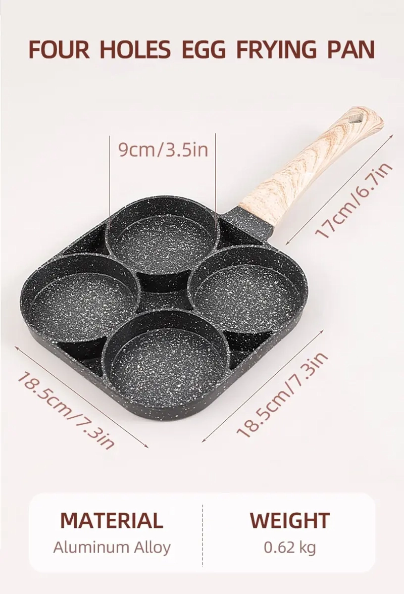 SARTE N MULTIUSOS 4 DIVISIONES P/HUEVOS HAMBURGUESAS HOT CAKE - 10