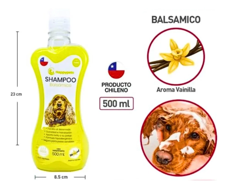 SHAMPOO BALSAMICO DESENREDANTE PARA PERRO HAPPY PETS 500ML - 2